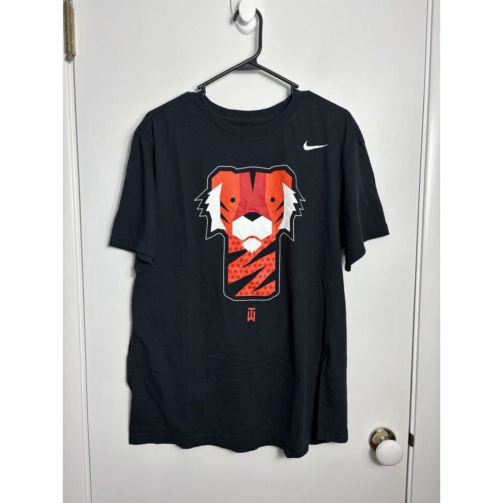 Nike Tiger Woods Frank T Shirt L Black Golf Club Head Cover TW Logo SZ L